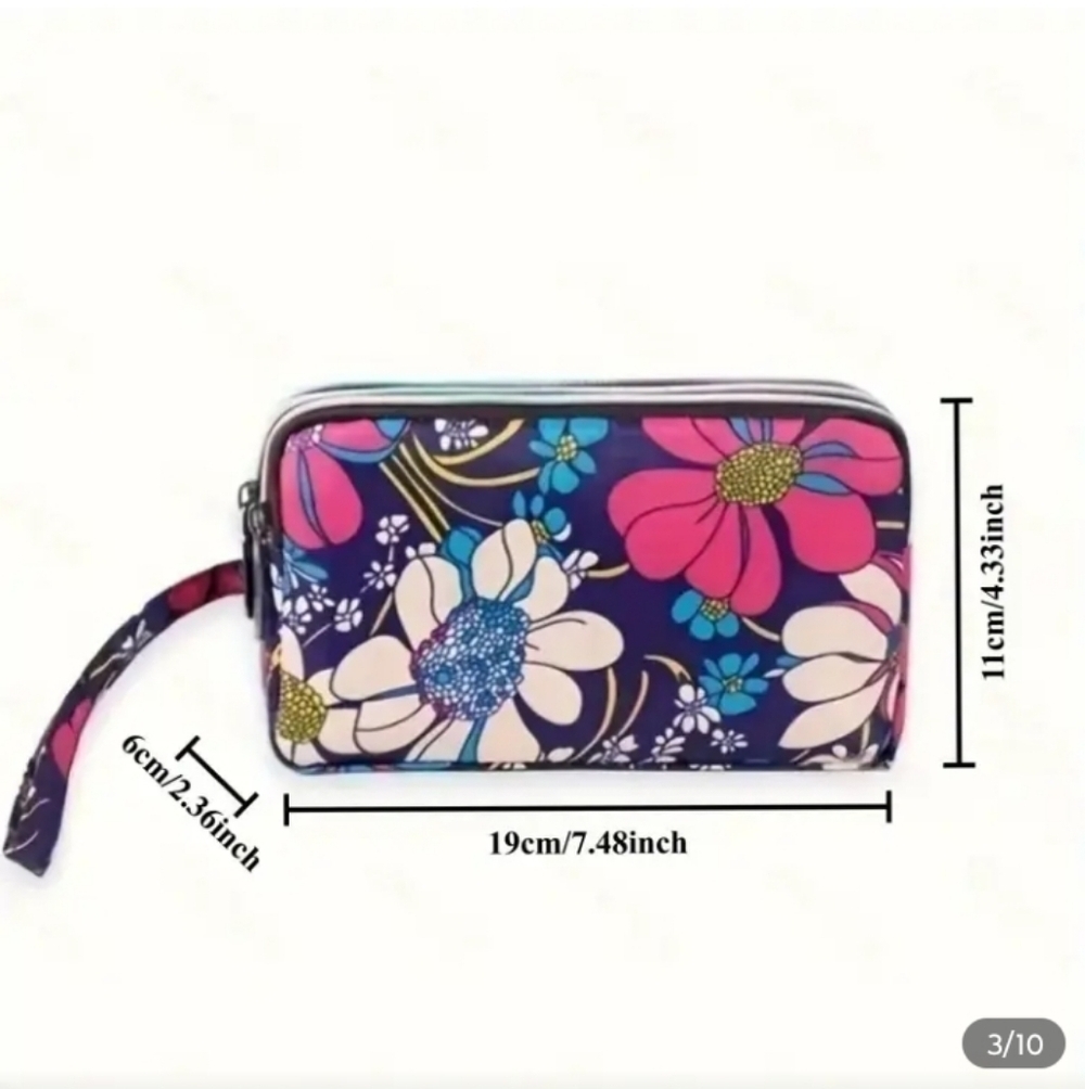 Floral Multi-Functional Wristlet - Picture 3 of 7